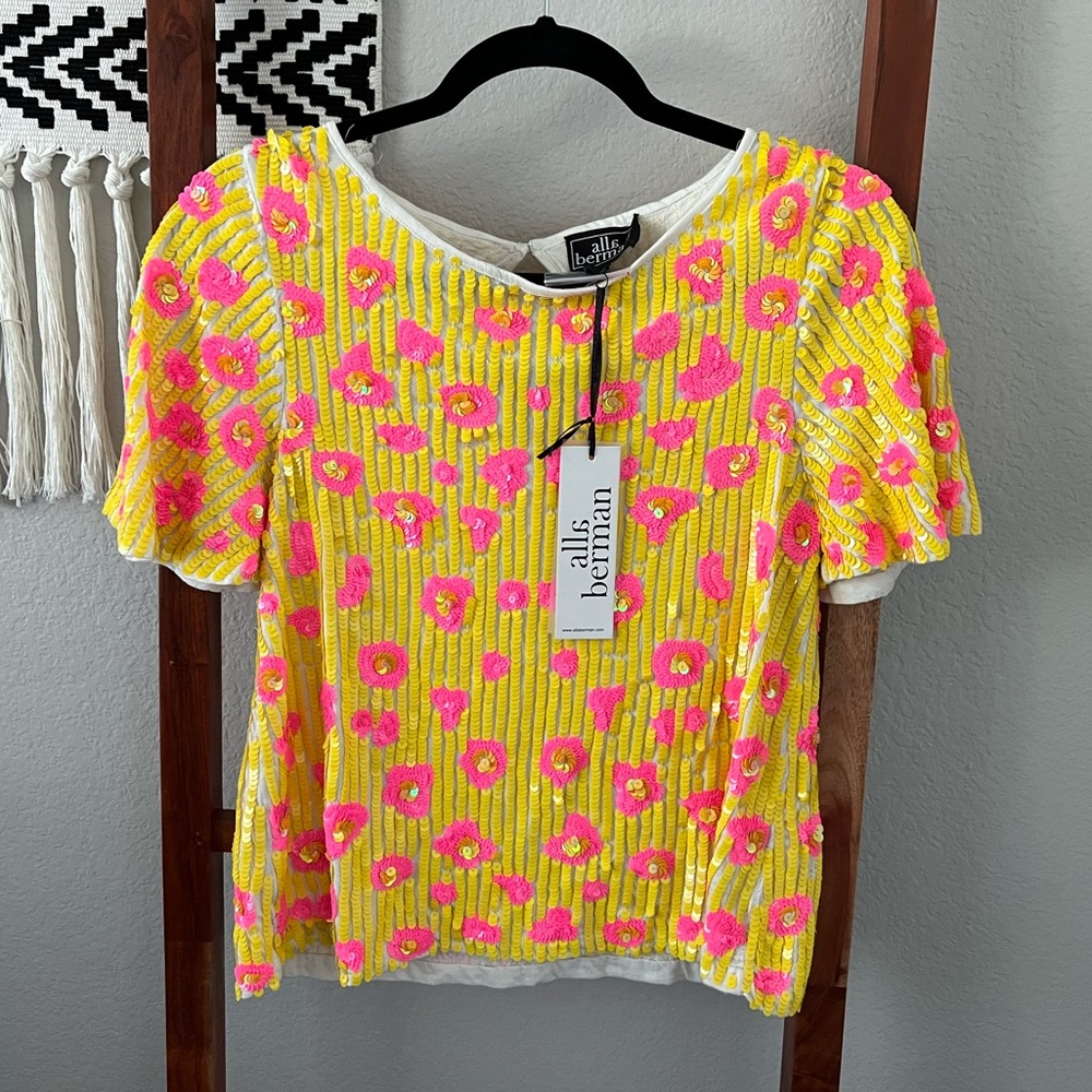 Alla Berman Sequin Top